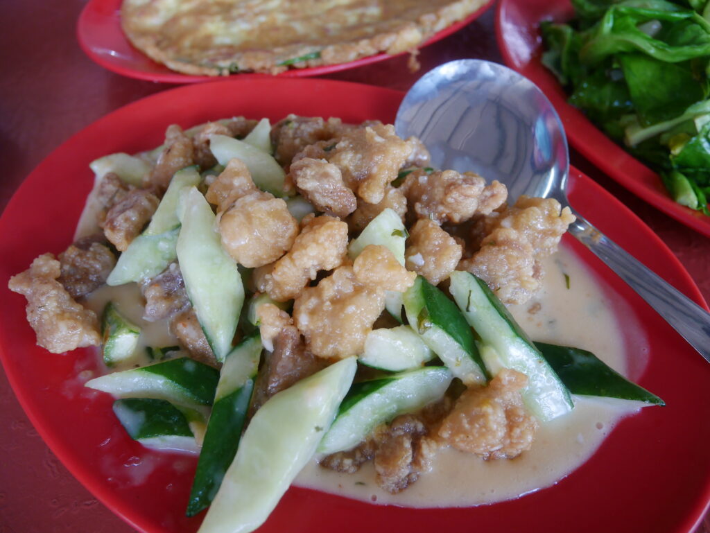 Special salad pork at Lao Gang