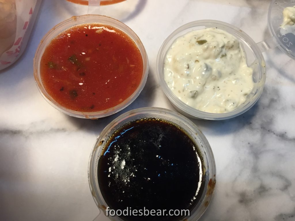 TGI Fridays three sauces