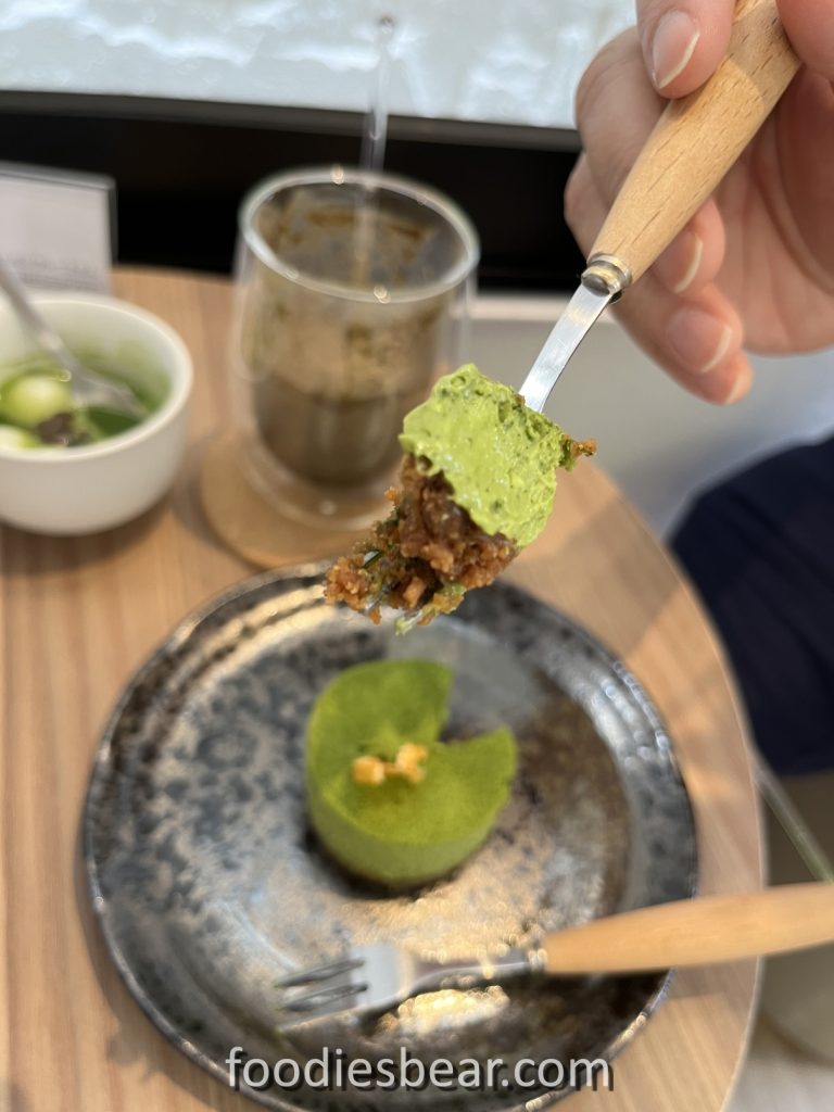 mini matcha yuzu cheesecake