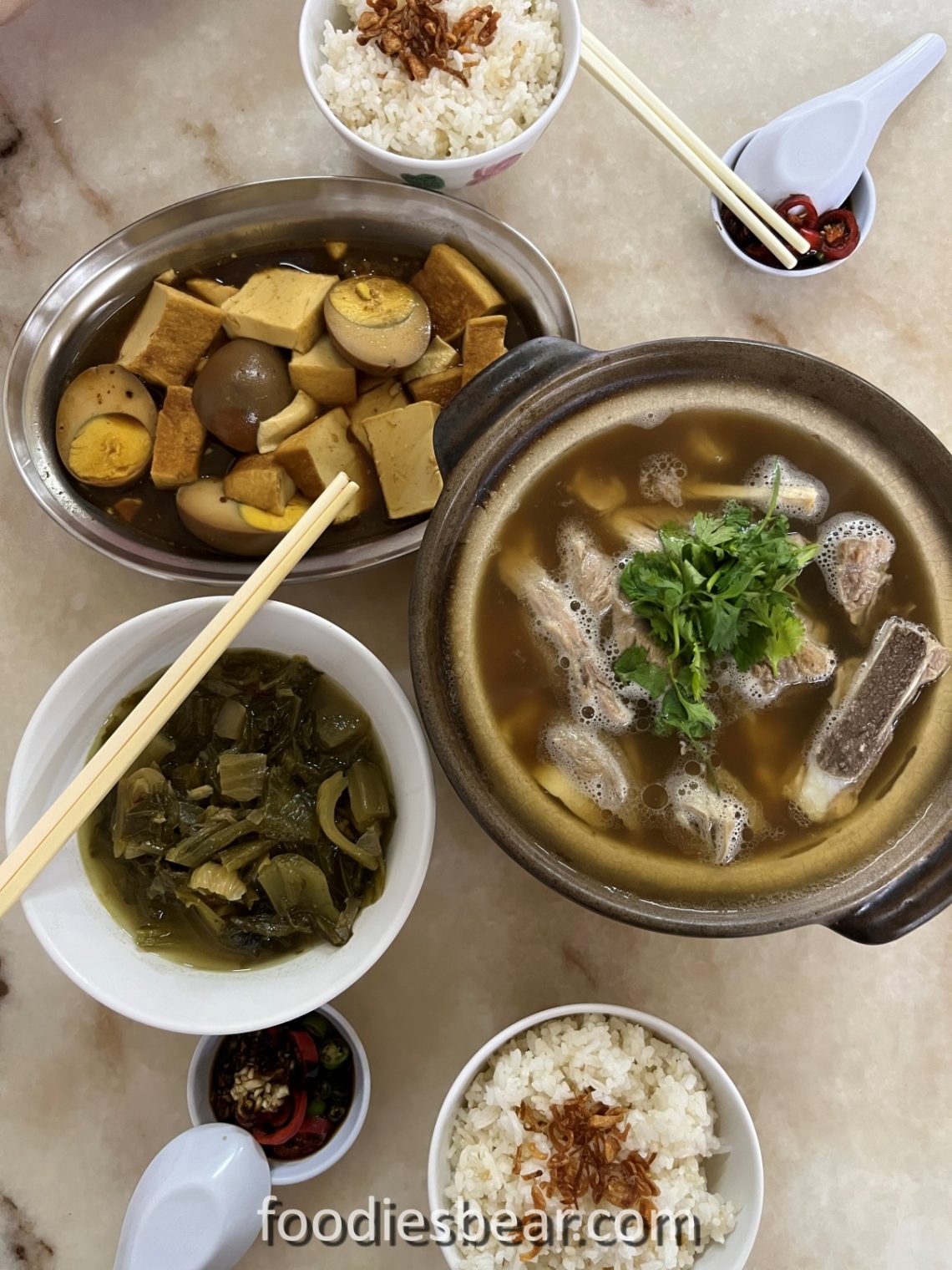 grandpa bak kut teh dinner