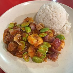 sambal petai prawn