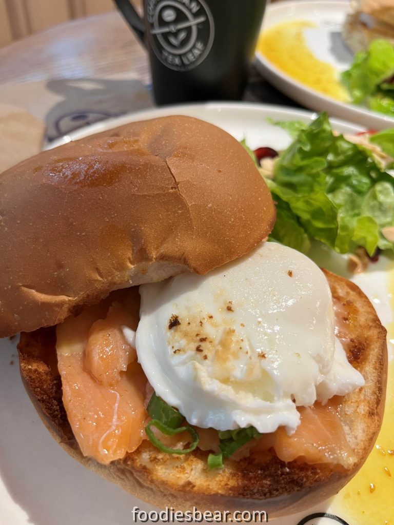 egg and salmon