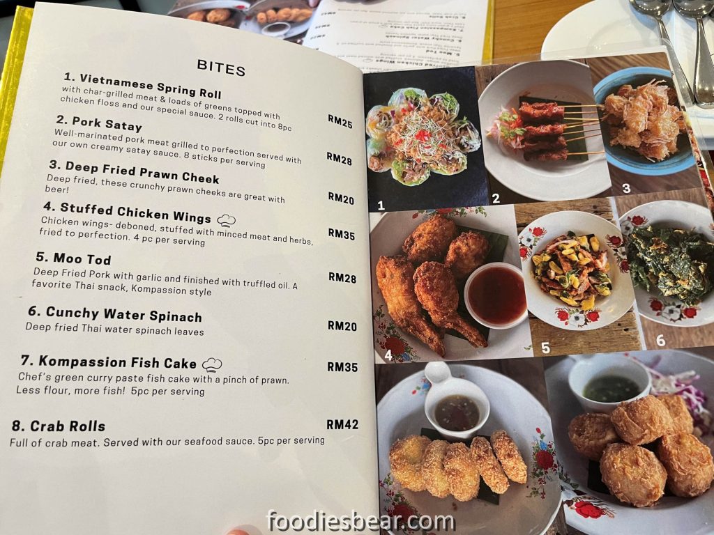 bites menu