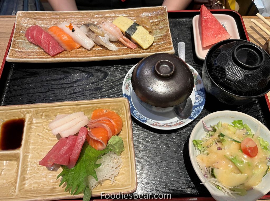 sashimi to sushi set