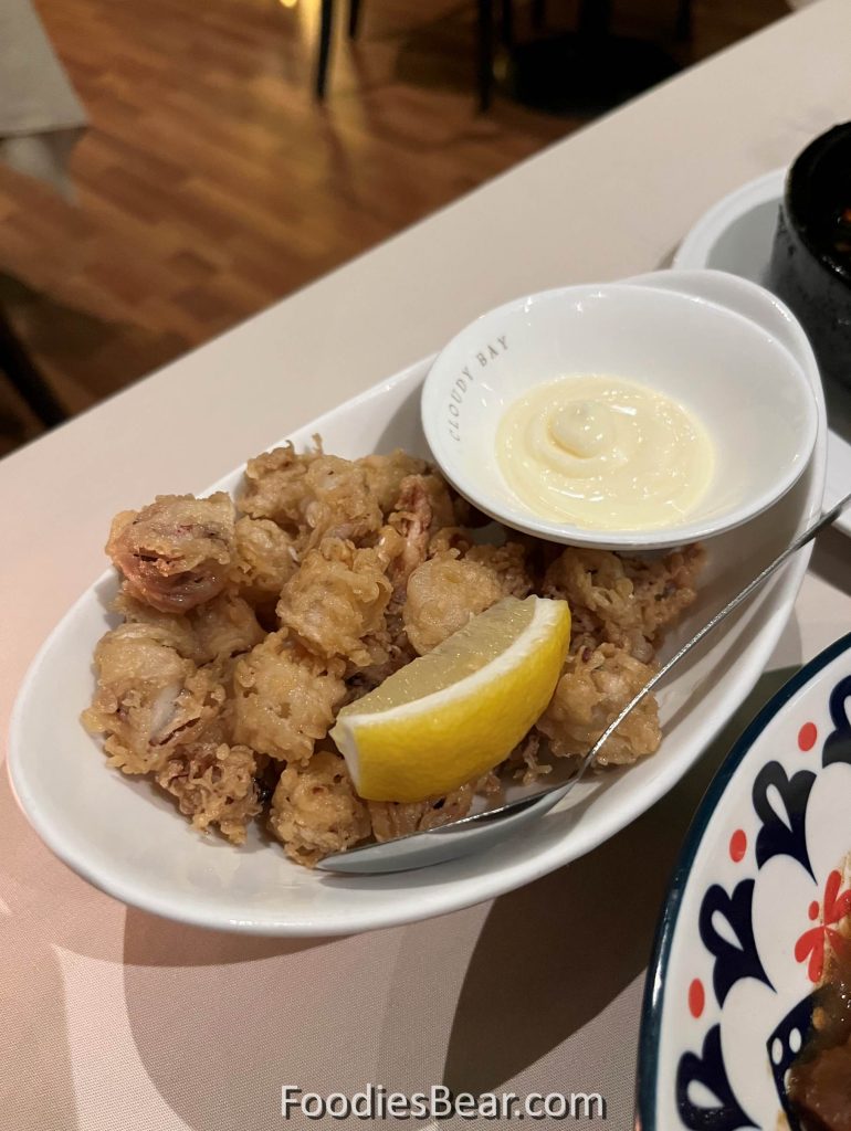 crispy baby squid with allioli