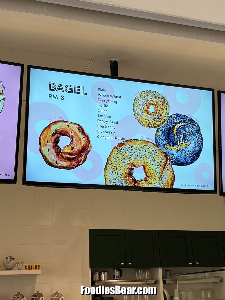 Park's bagels menu