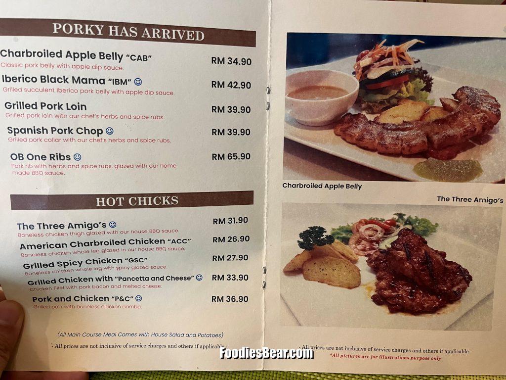 Habana Charbroil Steak House Taman Paramount menu