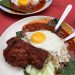 nasi lemak ayam goreng bumbung