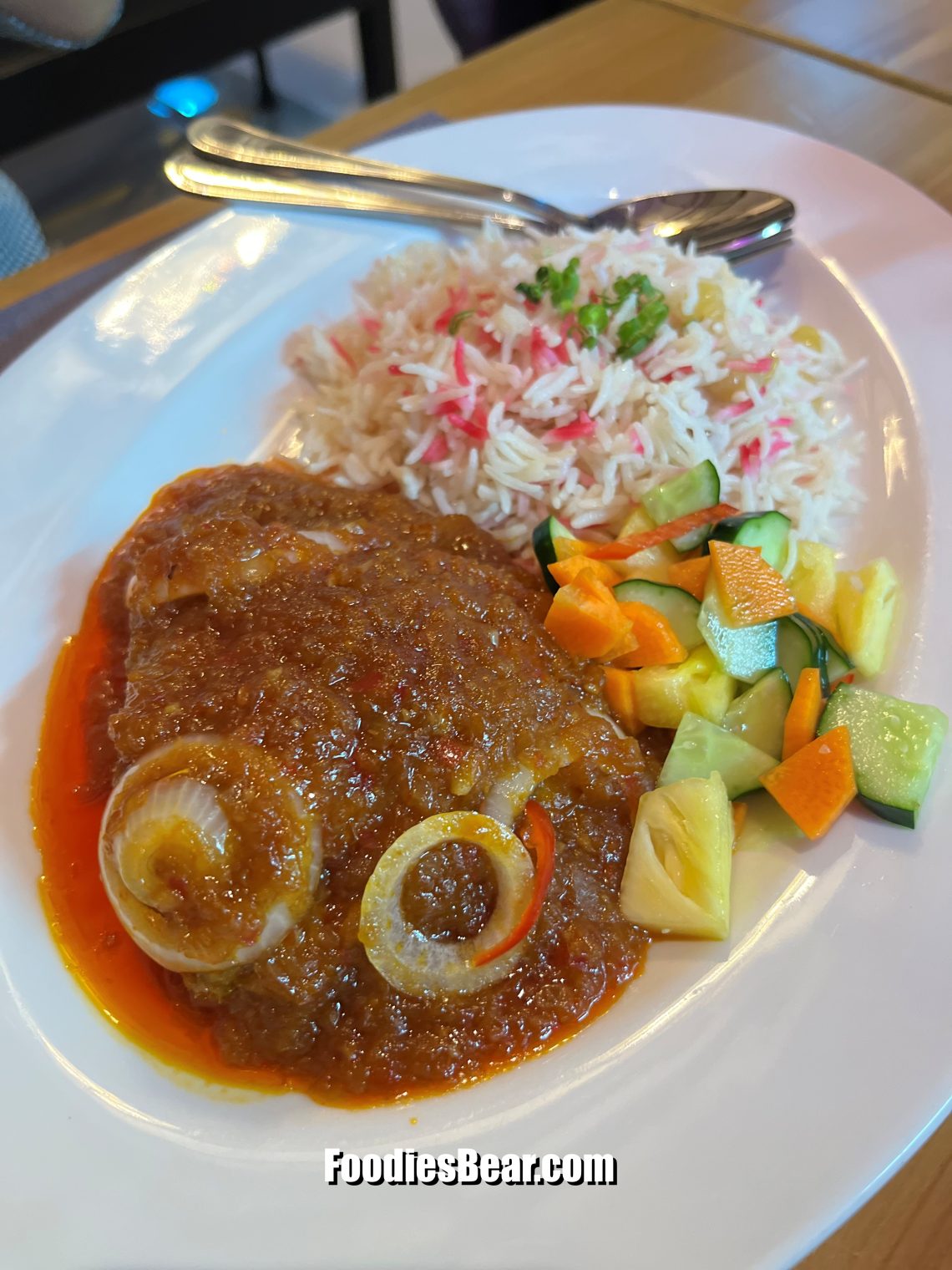 nasi hujan panas ayam masak merah