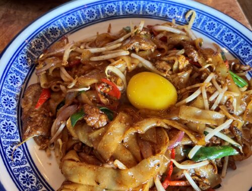 Yilo's Beef Keay Teow with Raw Egg