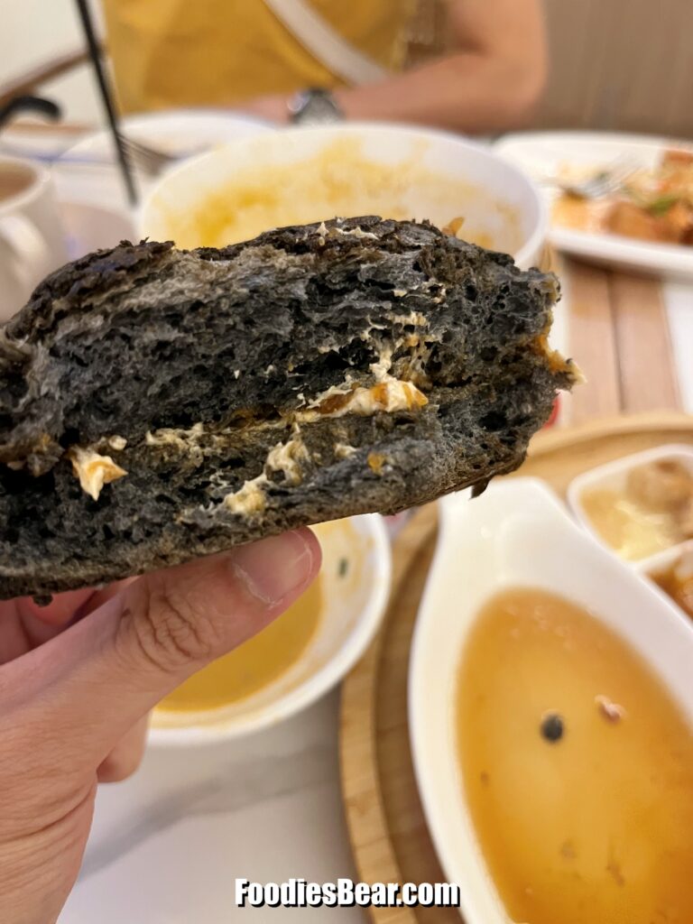 Charcoal polo bun with Hock Kee coffee butter