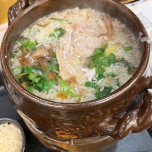 steamed minced pork patty with tianjin tung choi