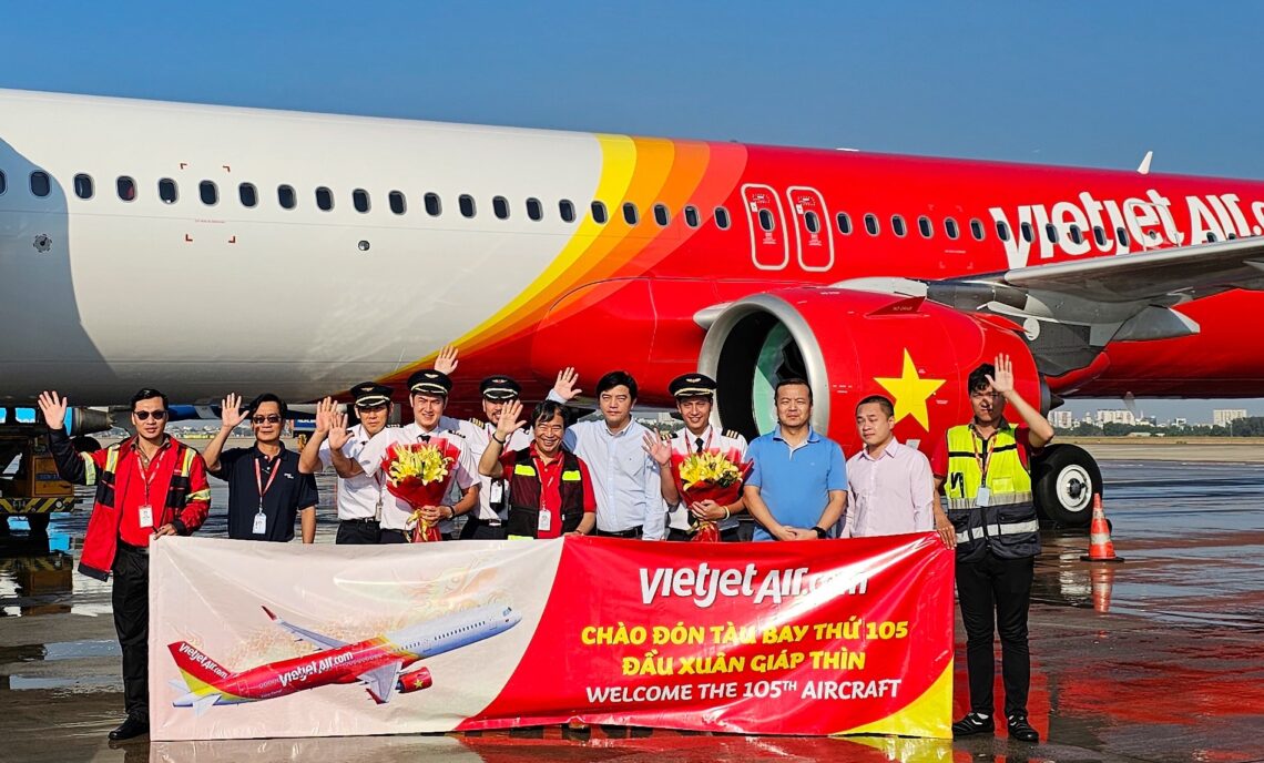 Vietjet Air welcome the 105th aircraft