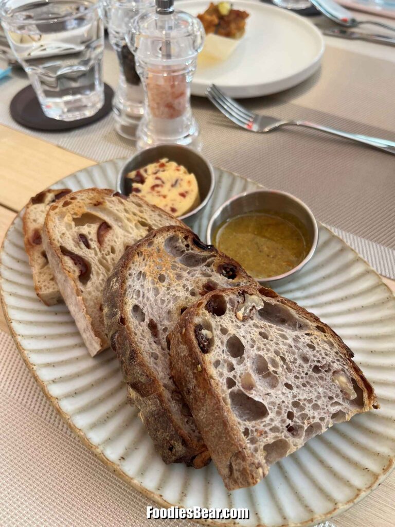 Homemade Toast with Seasonal Butter (Sourdough Cranberry)