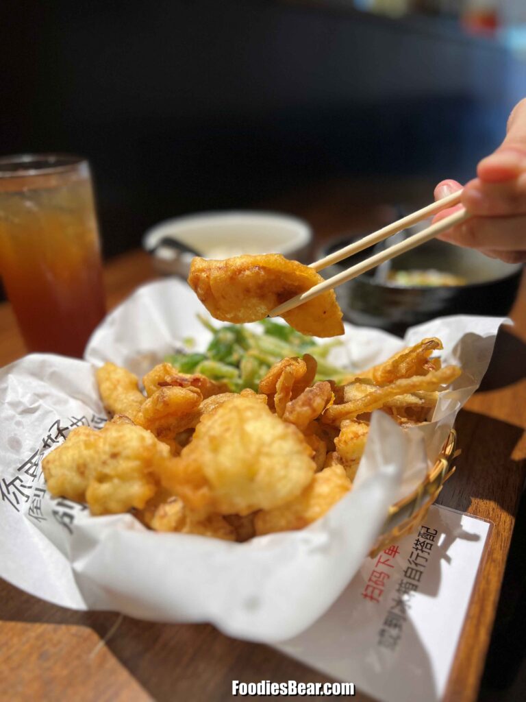 Shan Hai tempura - duck breast meat