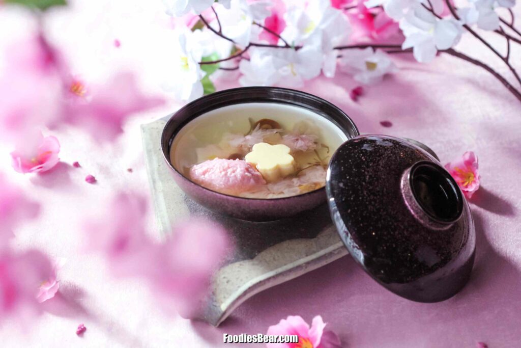 Sakura Shinjo & Egg Tofu Japanese Style Clear Soup