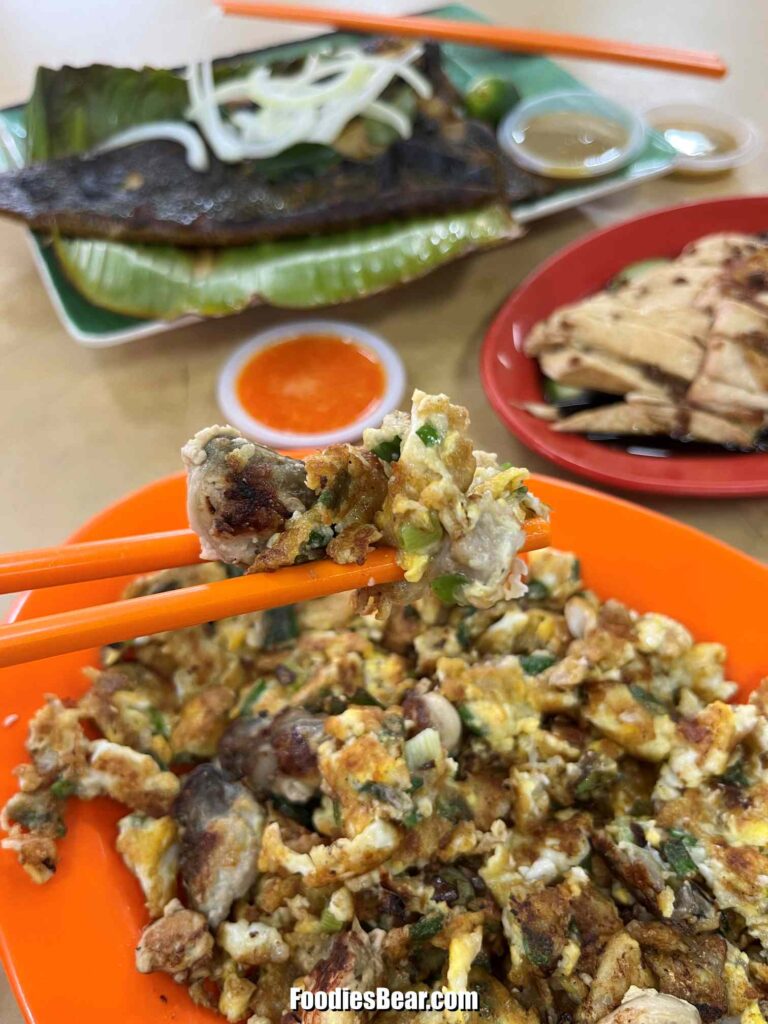 Oyster omelette